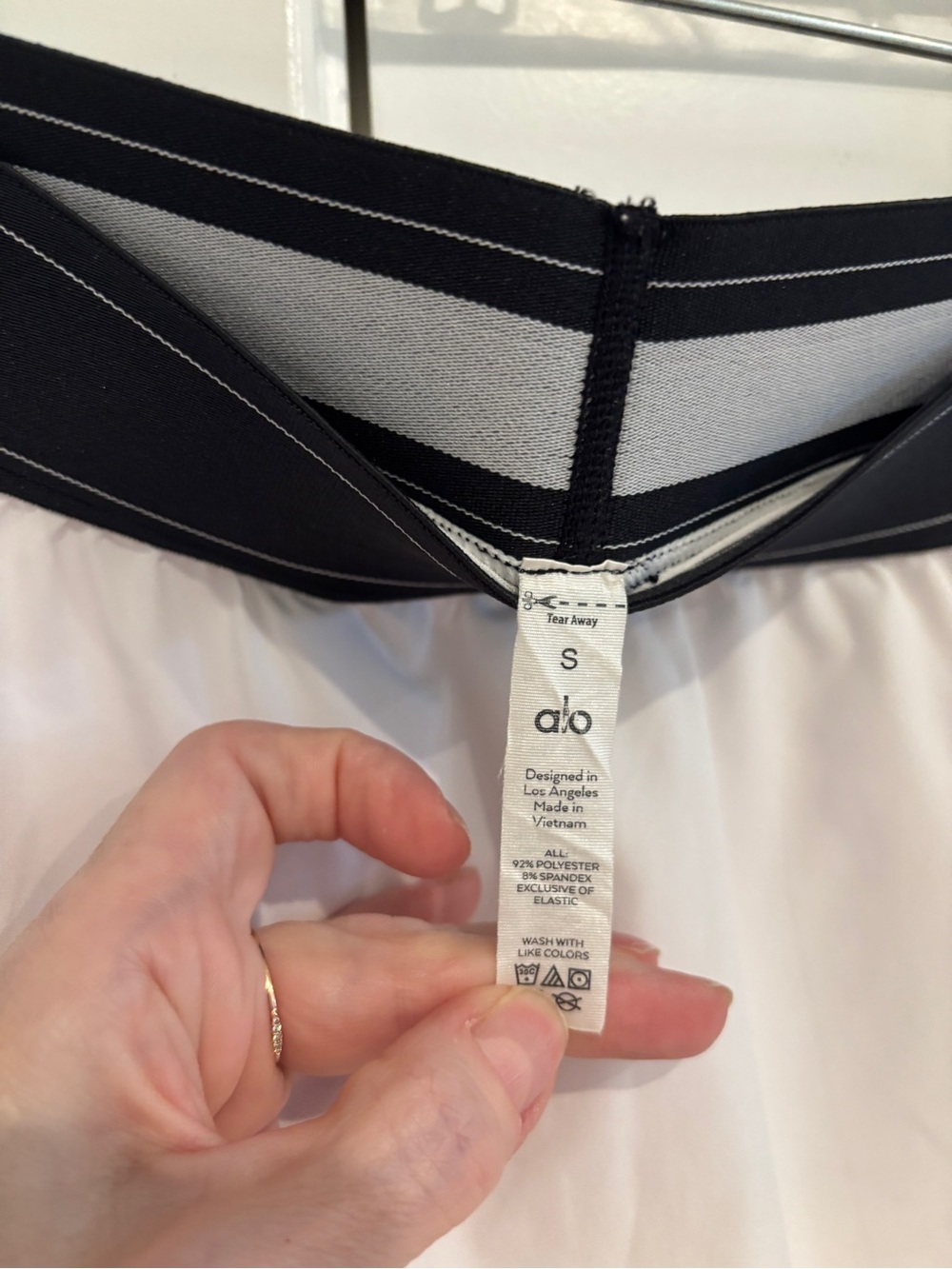 ALO Yoga Match Point White Tennis Skort. Size S - Picture 7 of 9